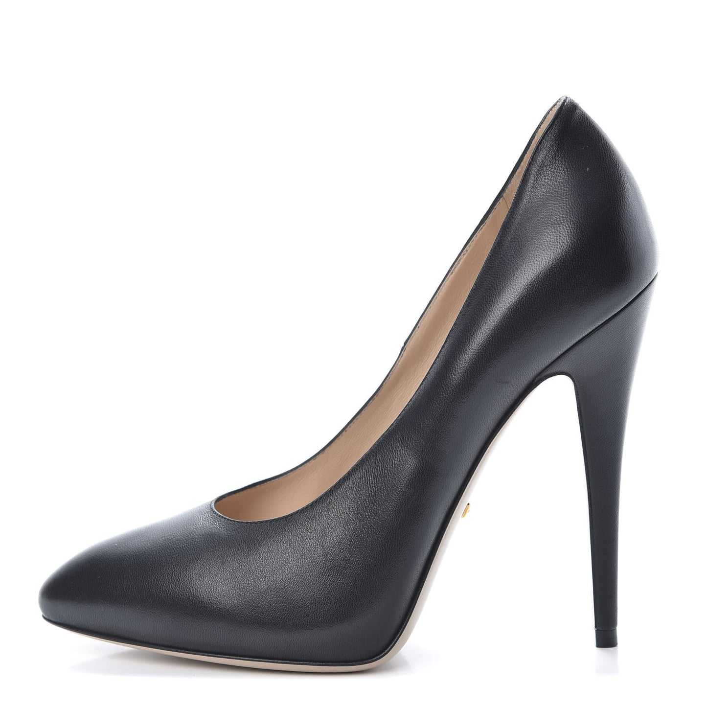 Nappa Removable Bow Elaisa Platform High Heel Pumps 38 Black