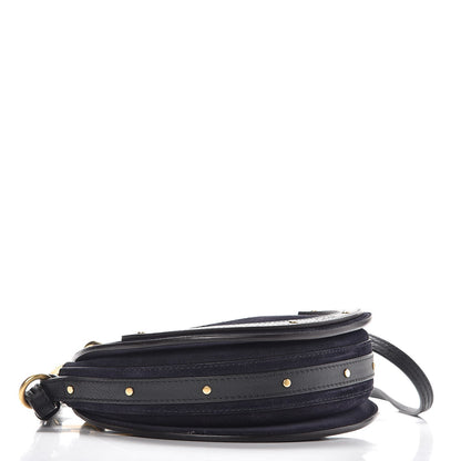 Chloe Calfskin Suede Small Pixie Bag Full Blue 4 of 9