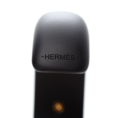 Hermes Pearwood Medor Fine Cuff Bracelet M Black 4 of 6