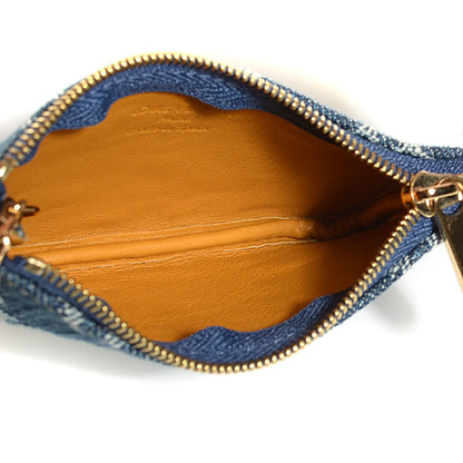Louis Vuitton Monogram Denim Key Pouch Blue 5 of 7