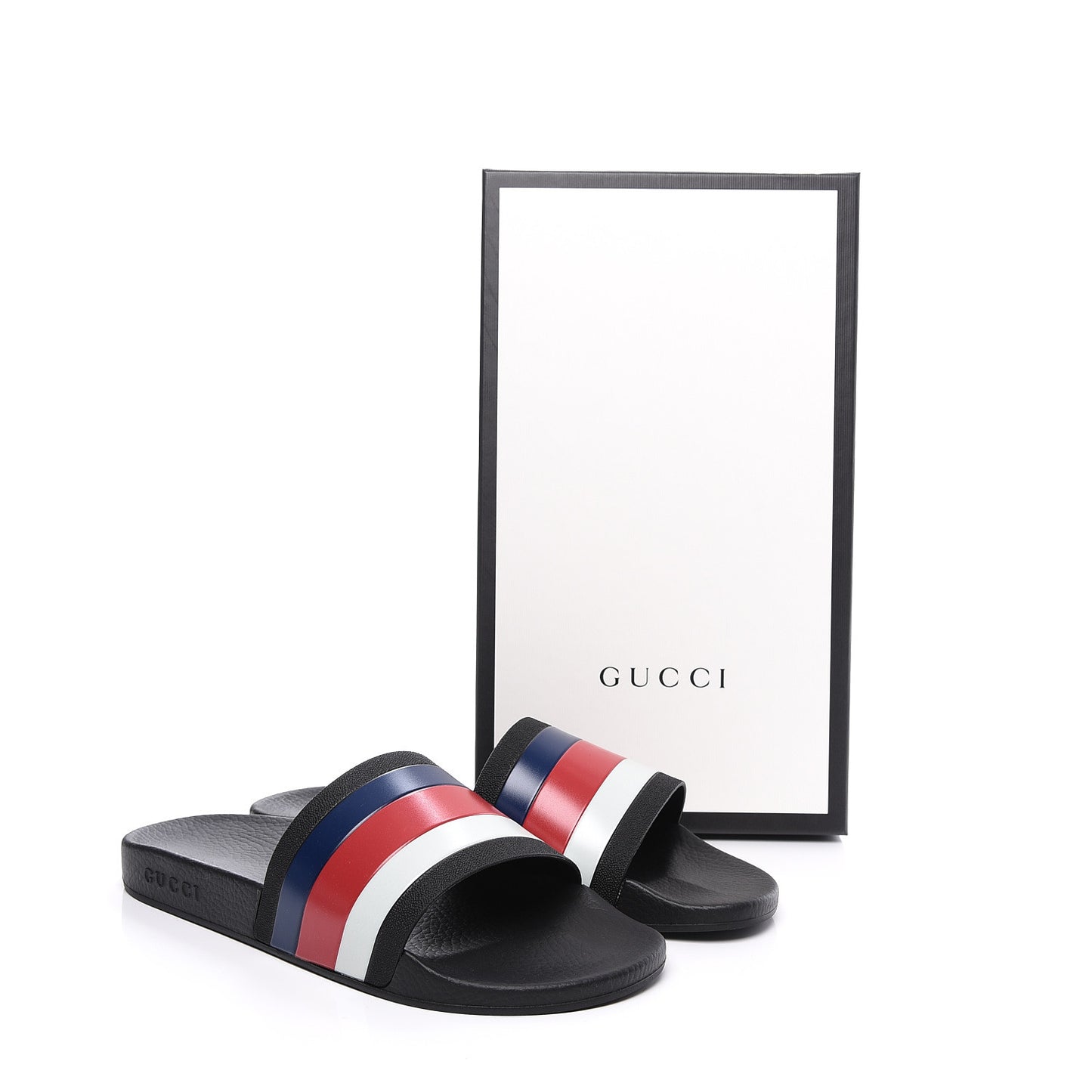 Rubber Web Mens Pool Slide Sandals 11 Black Mystic White Hibiscus Red Marine