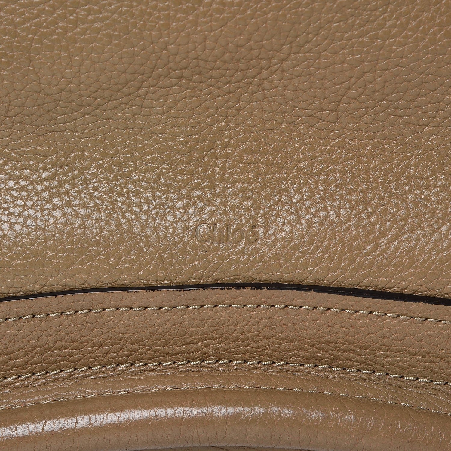 Chloe Calfskin Medium Paraty Barbour Khaki 7 of 13