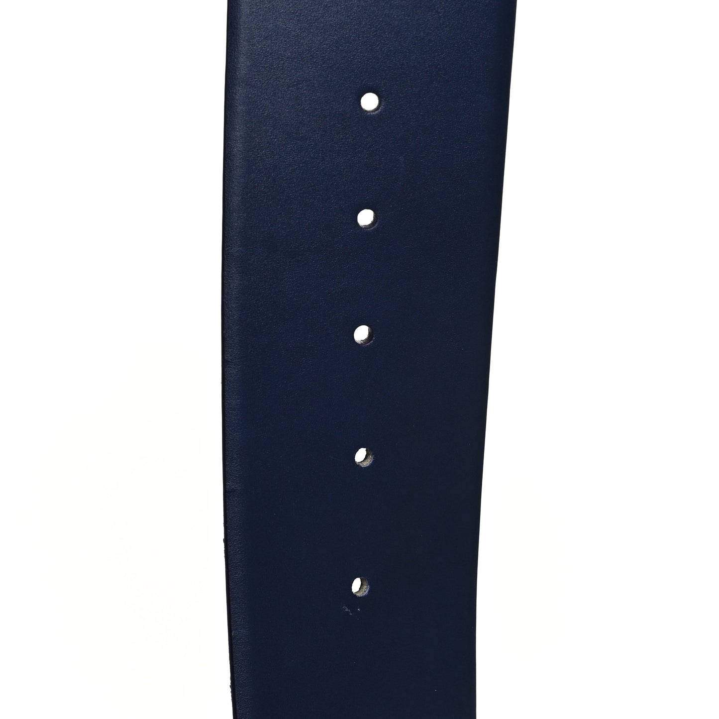 Calfskin Logo Chain Belt 80 32 Blue