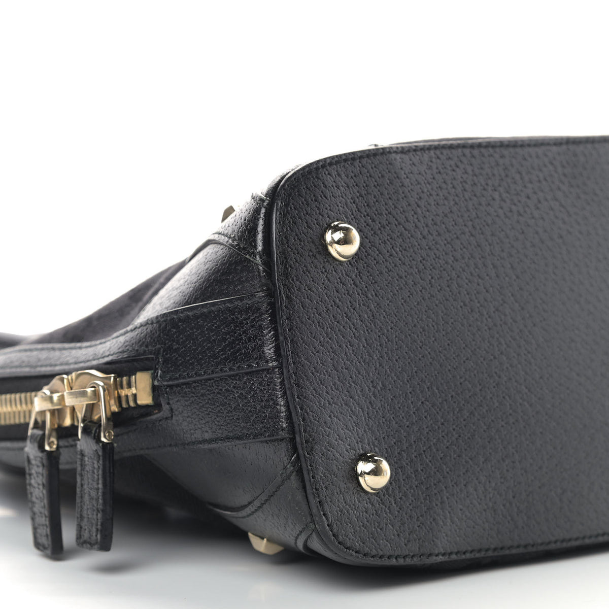 Monogram Medium Horsebit Nail Dome Bag Black