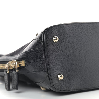 Gucci Monogram Medium Horsebit Nail Dome Bag Black 5 of 11