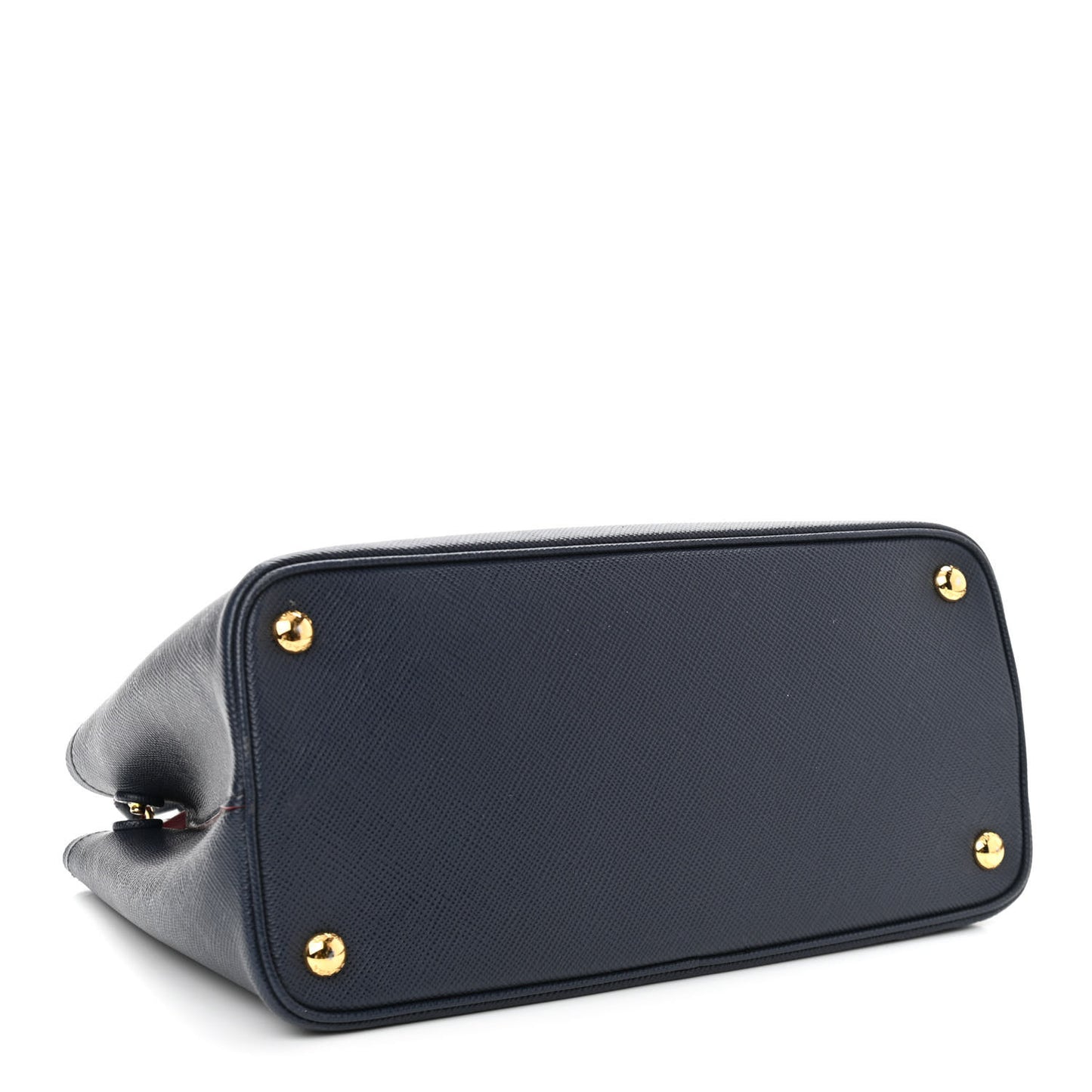 Saffiano Cuir Small Double Bag Baltico Fuoco