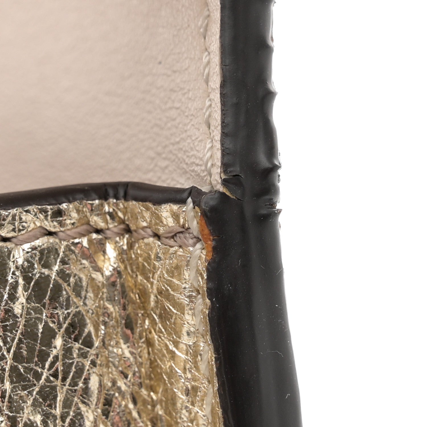 Chloe Metallic Calfskin Small Nile Bracelet Minaudiere Bag Gold 12 of 13