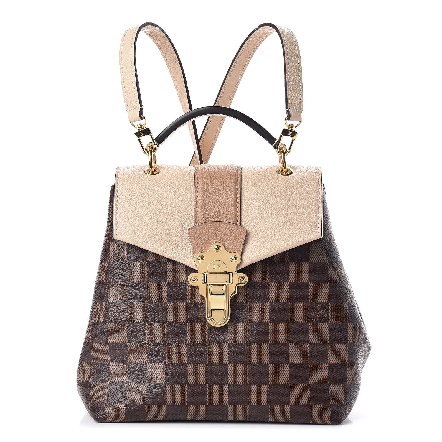Louis Vuitton Damier Ebene Clapton Backpack Creme 1 of 8
