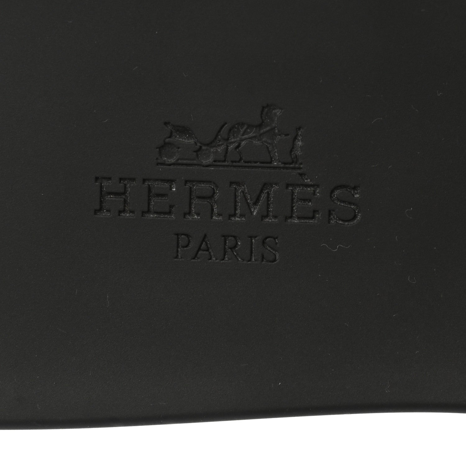 Hermes Rubber Aloha Sandals 37 Black 7 of 9