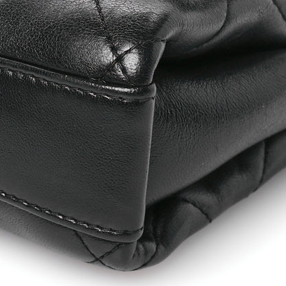Chanel Lambskin Quilted Small CC Crystal Logo Chain Flap Black 10 of 10