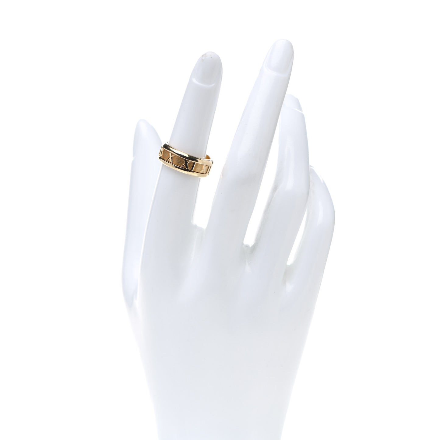 18K Yellow Gold 7mm Atlas Band Ring 52 6