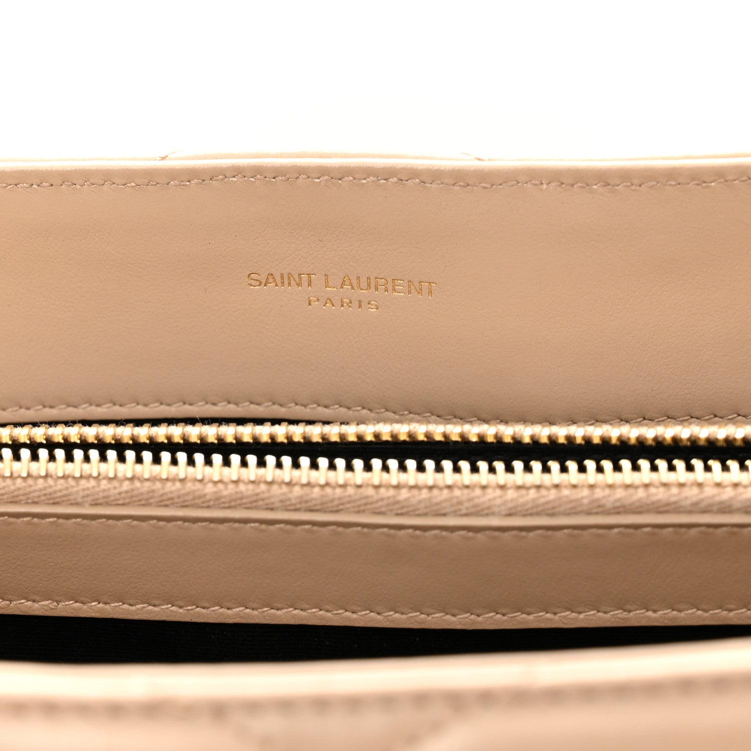 Saint Laurent Calfskin Y Quilted Monogram Medium Loulou Chain Satchel Dark Latte 6 of 10