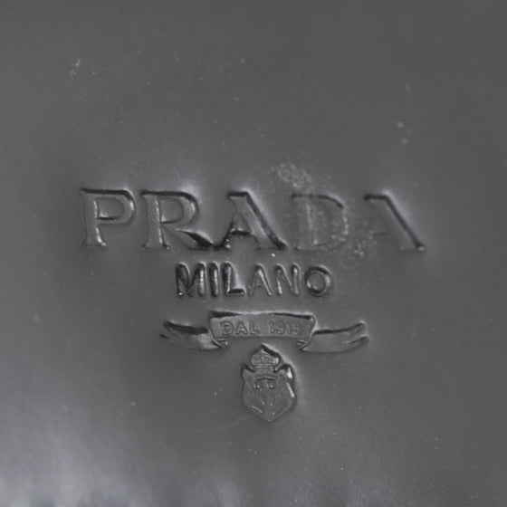 Prada Spazzolato French Flap Wallet Black 8 of 10