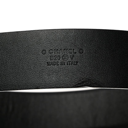 Chanel Calfskin Crystal Metal Quilted CC Belt 75 30 Black 3 of 7