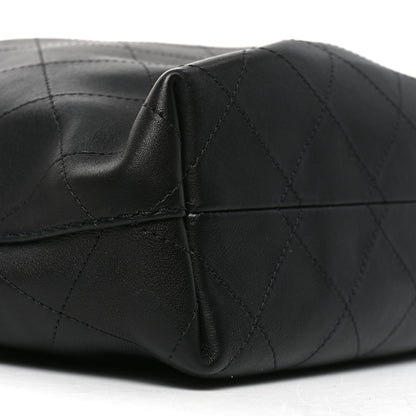 Chanel Calfskin Quilted Small Maxi Hobo Black 9 of 10