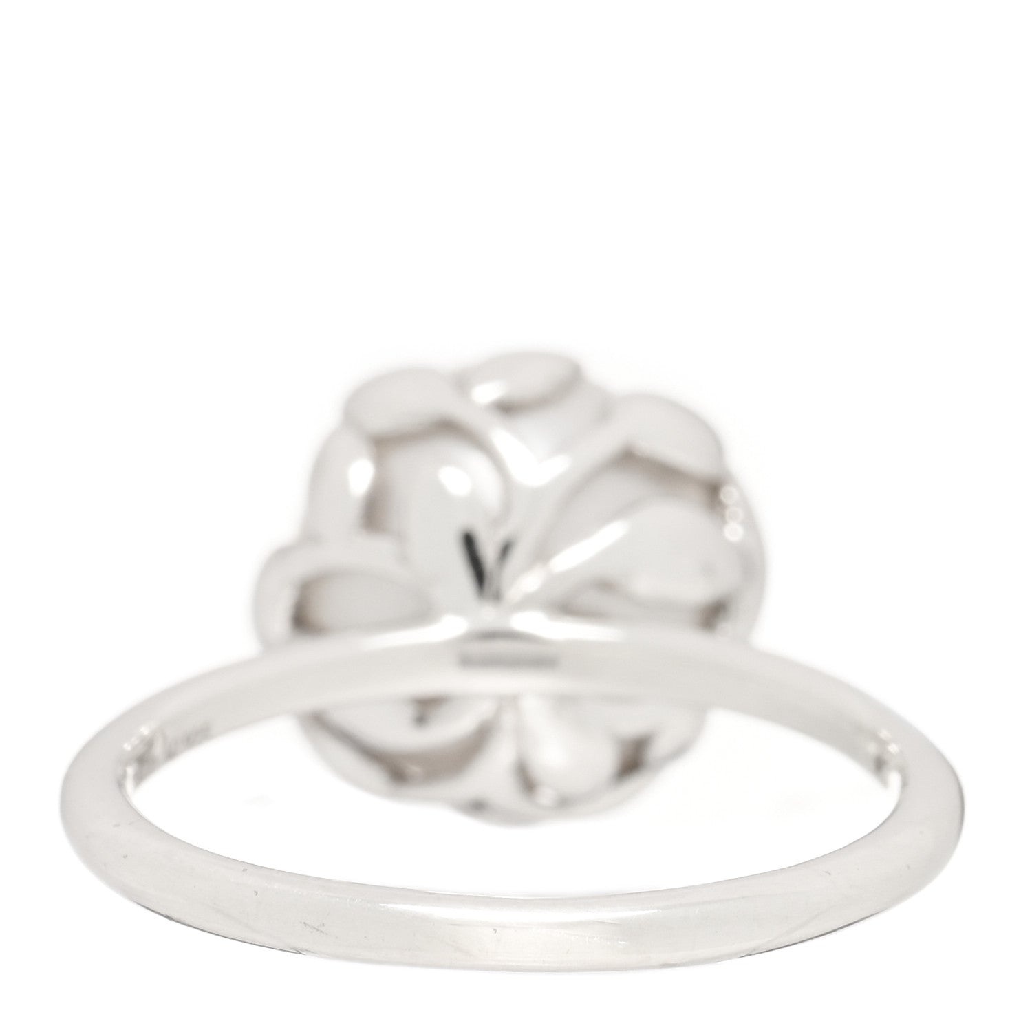 Tiffany Sterling Silver Freshwater Pearl Paloma Picasso Olive Leaf Ring 52 6 3 of 4