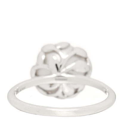 Tiffany Sterling Silver Freshwater Pearl Paloma Picasso Olive Leaf Ring 52 6 3 of 4