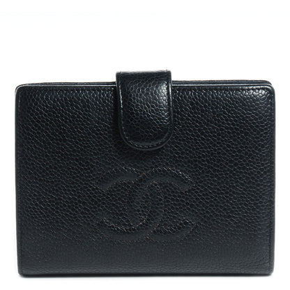 Chanel Caviar CC French Wallet Black 1 of 8