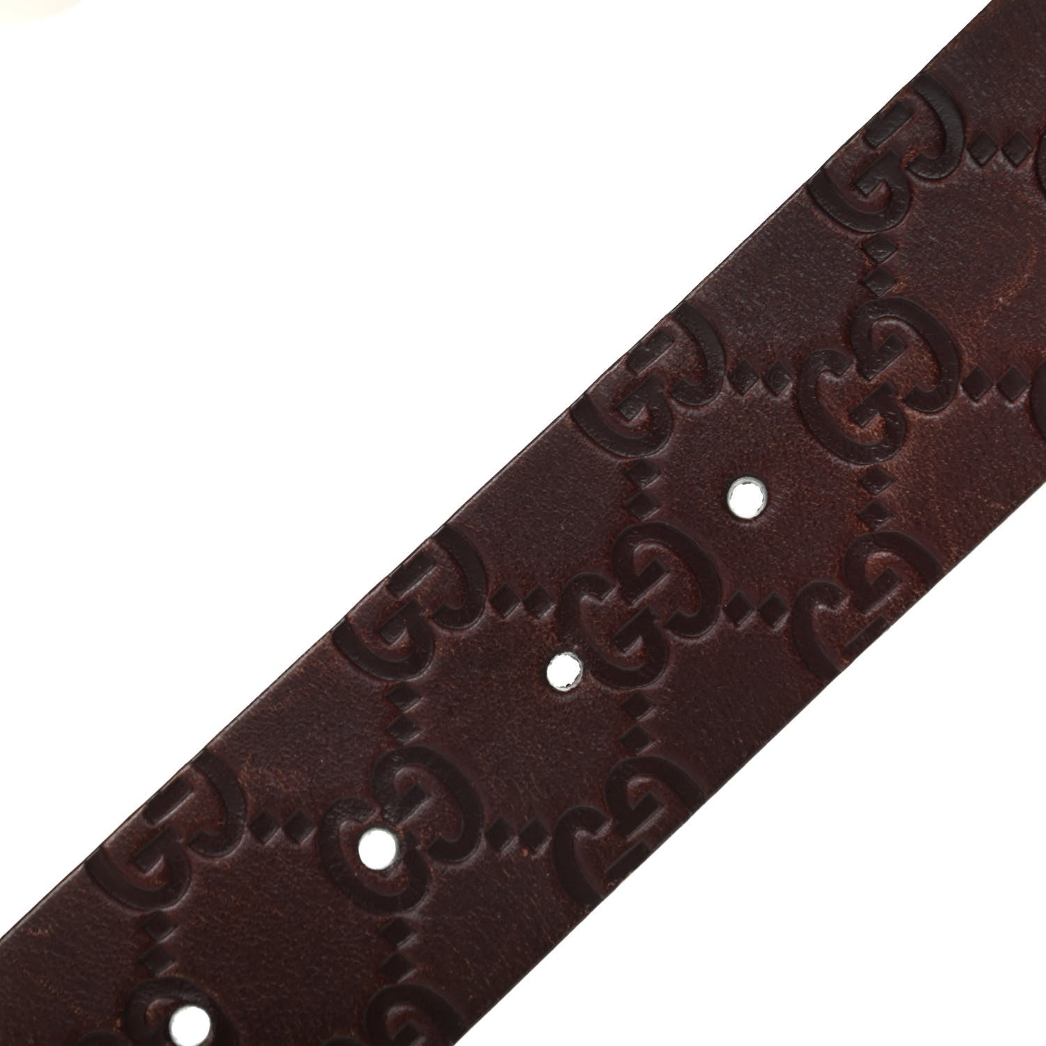 Gucci Guccissima Square G Belt 90 36 Brown 4 of 5