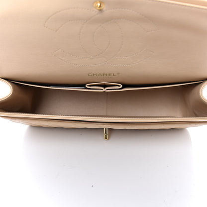 Chanel Lambskin Quilted Jumbo Double Flap Beige Clair 5 of 14