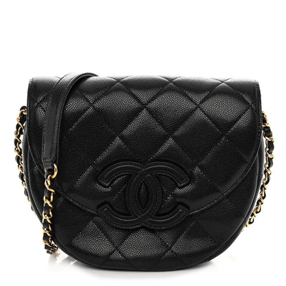 Chanel Caviar Quilted Small Messenger Flap Black 1 of 10