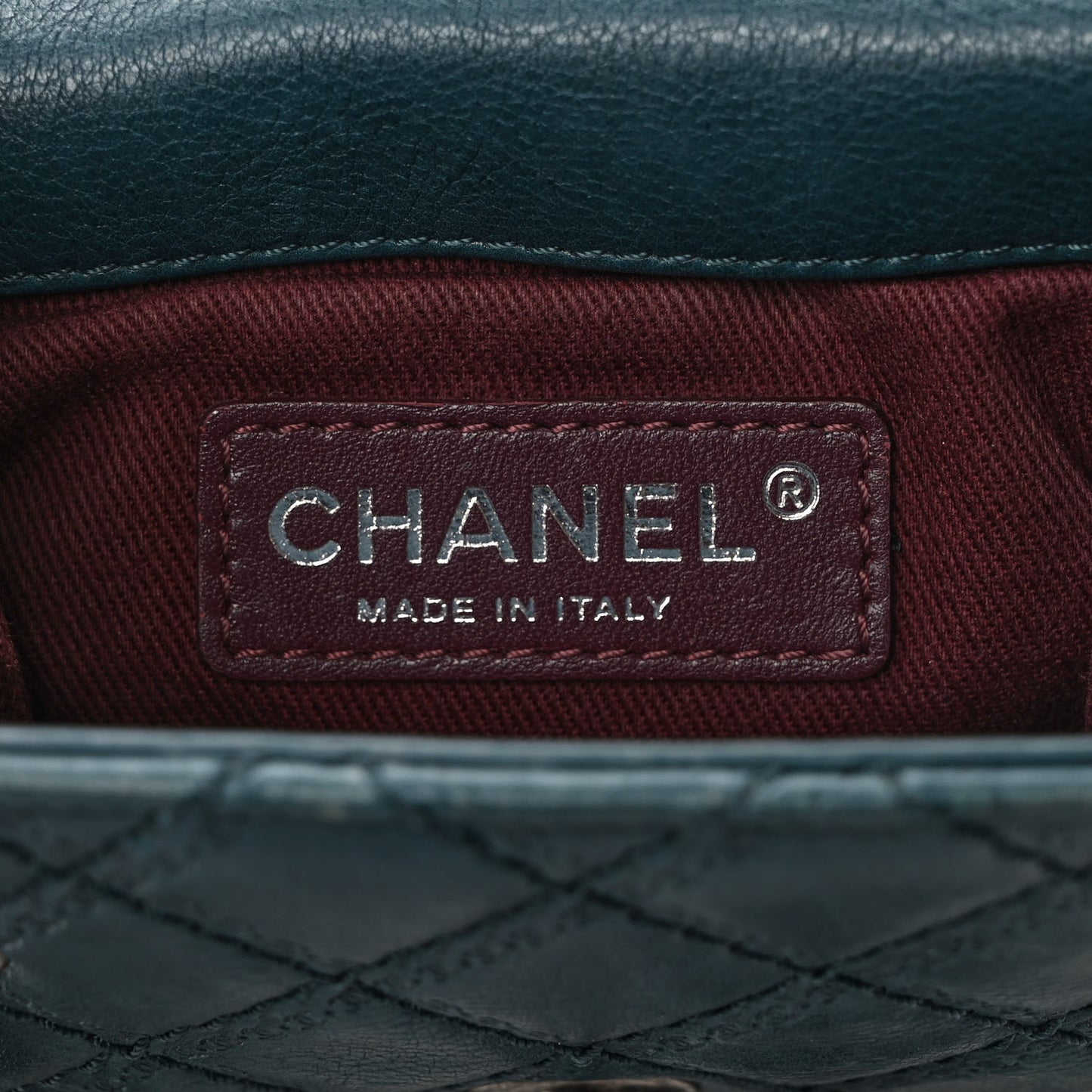 Calfskin Small Coco Sporran Tassel Flap Dark Green
