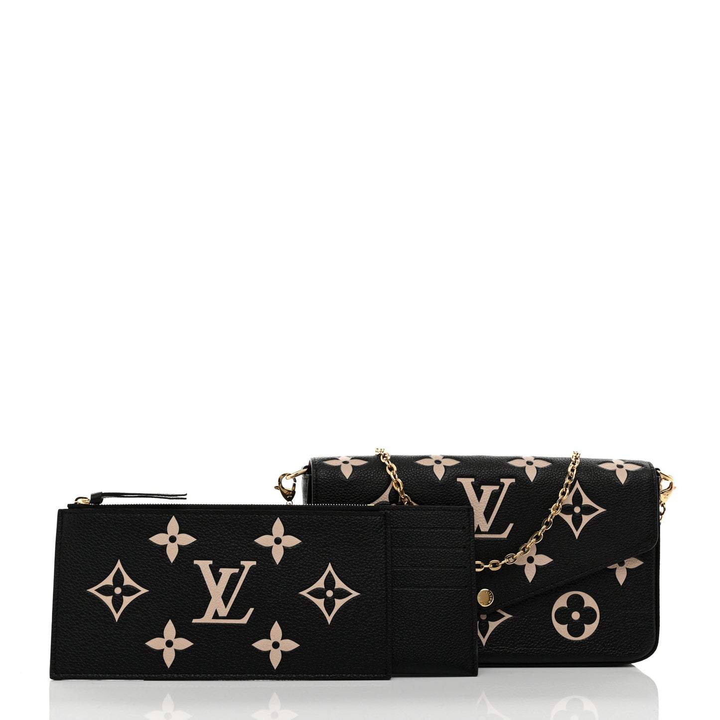 Empreinte Monogram Giant Felicie Pochette Black Beige