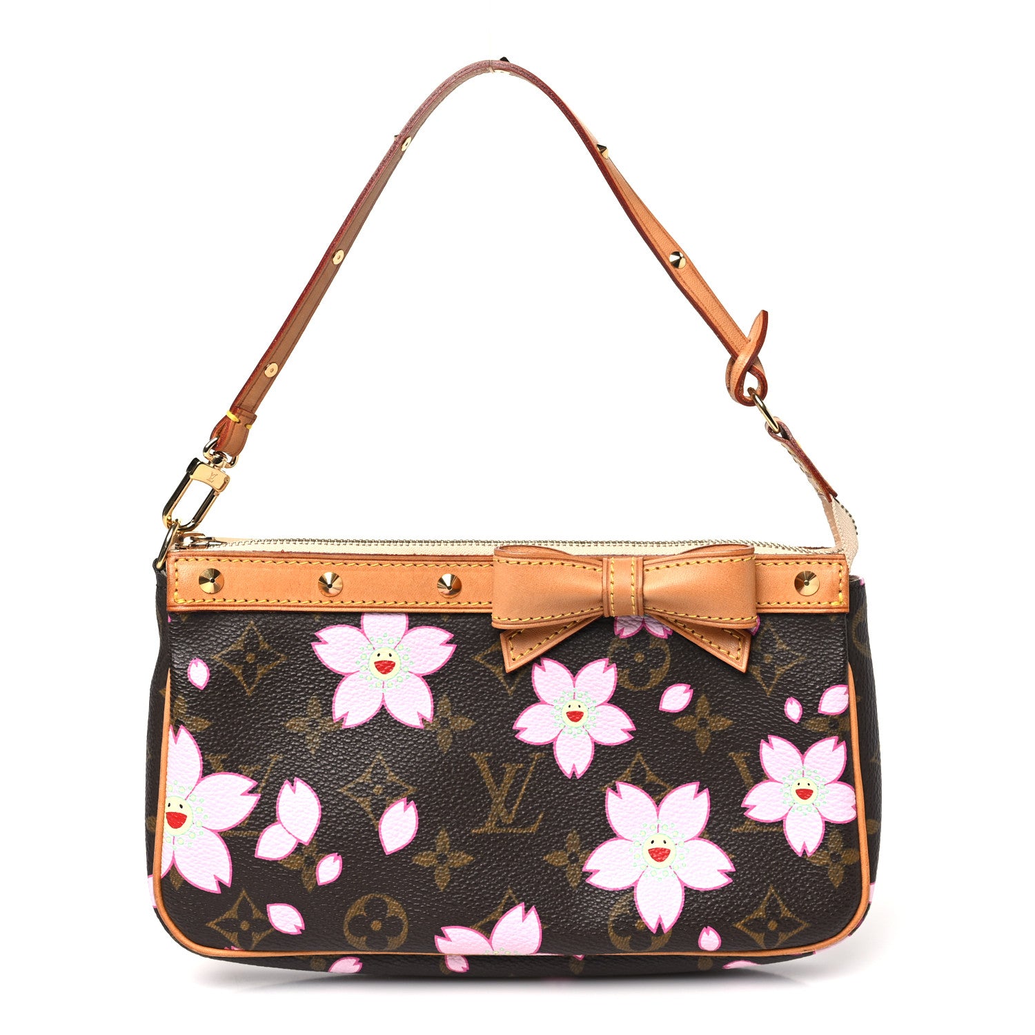 Louis Vuitton Monogram Cherry Blossom Pochette Accessories Brown 1 of 10