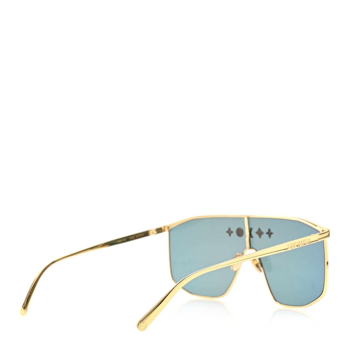 Metal LV Golden Mask Sunglasses Z2727U Gold