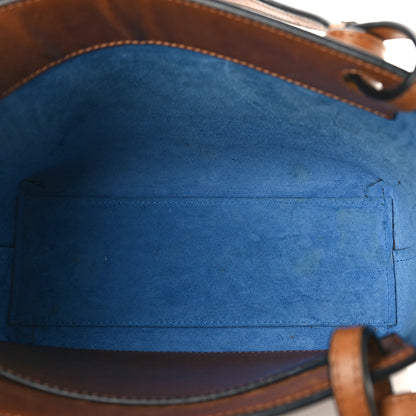 Loewe Calfskin Double Handle Square Tote Camel Capri Blue 5 of 12