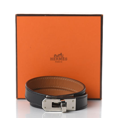 Hermes Chamonix Kelly Double Tour Bracelet M Black 7 of 7