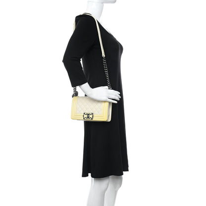 Chanel Goatskin Quilted Patent Small Duo Boy Flap White 2 of 12