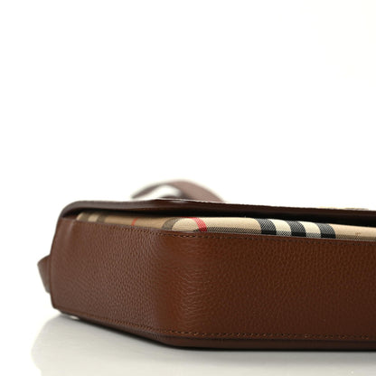 Burberry Calfskin Vintage Check New Hampshire Bag Archive Beige Tan 5 of 9