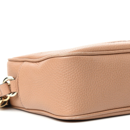 Gucci Pebbled Calfskin Small Soho Disco Bag Camelia 8 of 10