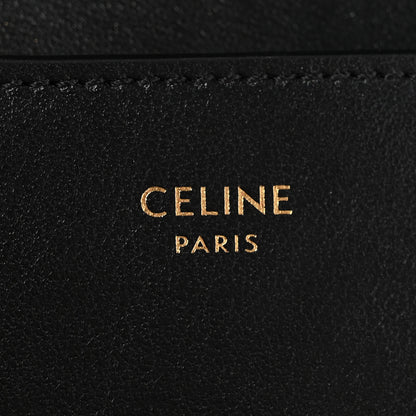 Celine Calfskin Compact Triomphe Wallet With Coin Purse Black 6 of 10