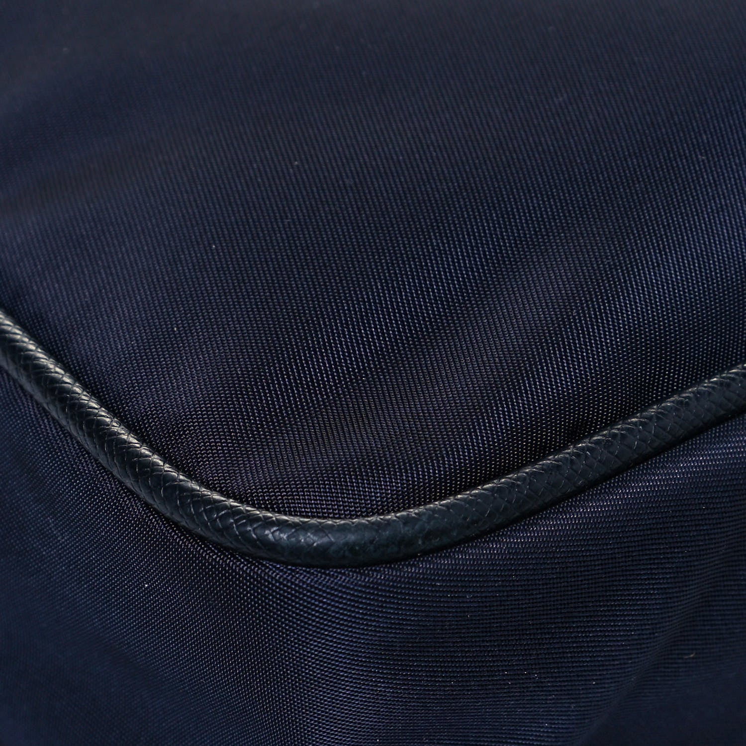 Prada Tessuto Nylon Saffiano Flat Messenger Bag Blue 10 of 11