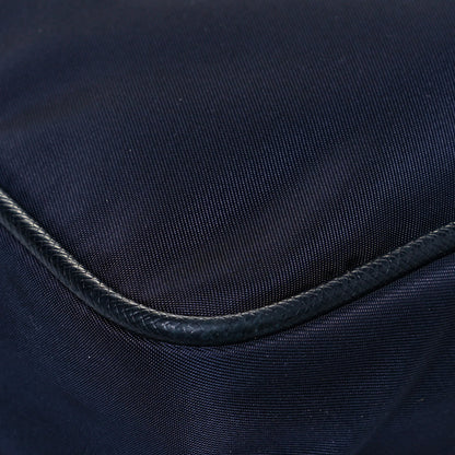 Prada Tessuto Nylon Saffiano Flat Messenger Bag Blue 10 of 11