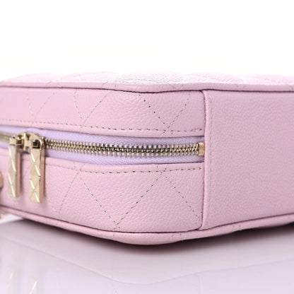 Chanel Caviar Quilted Vanity Case Light Pink 6 of 10