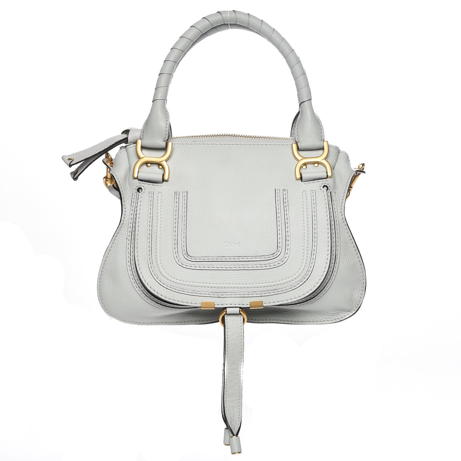 Chloe Calfskin Small Marcie Satchel Airy Grey 1 of 8