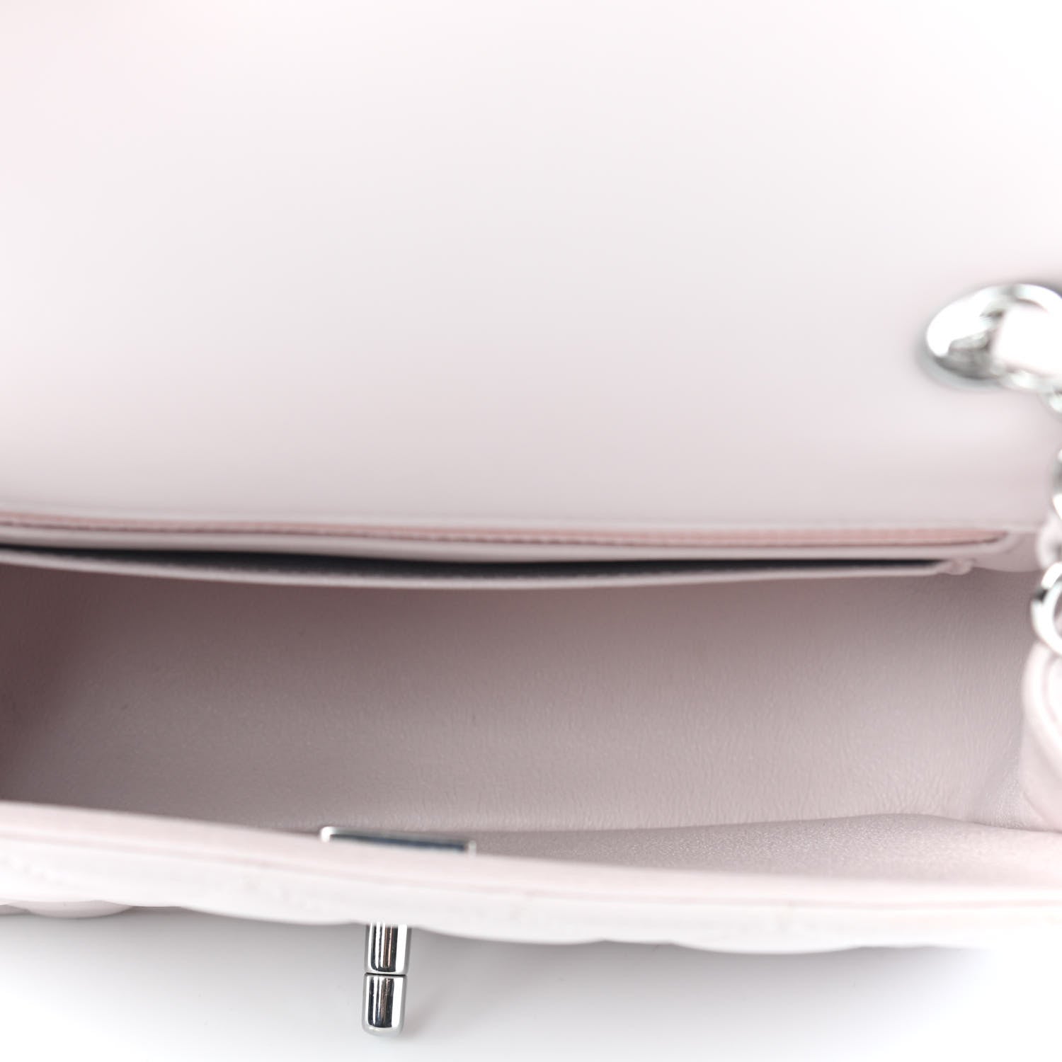 Chanel Lambskin Quilted Mini Rectangular Flap Light Pink 5 of 9