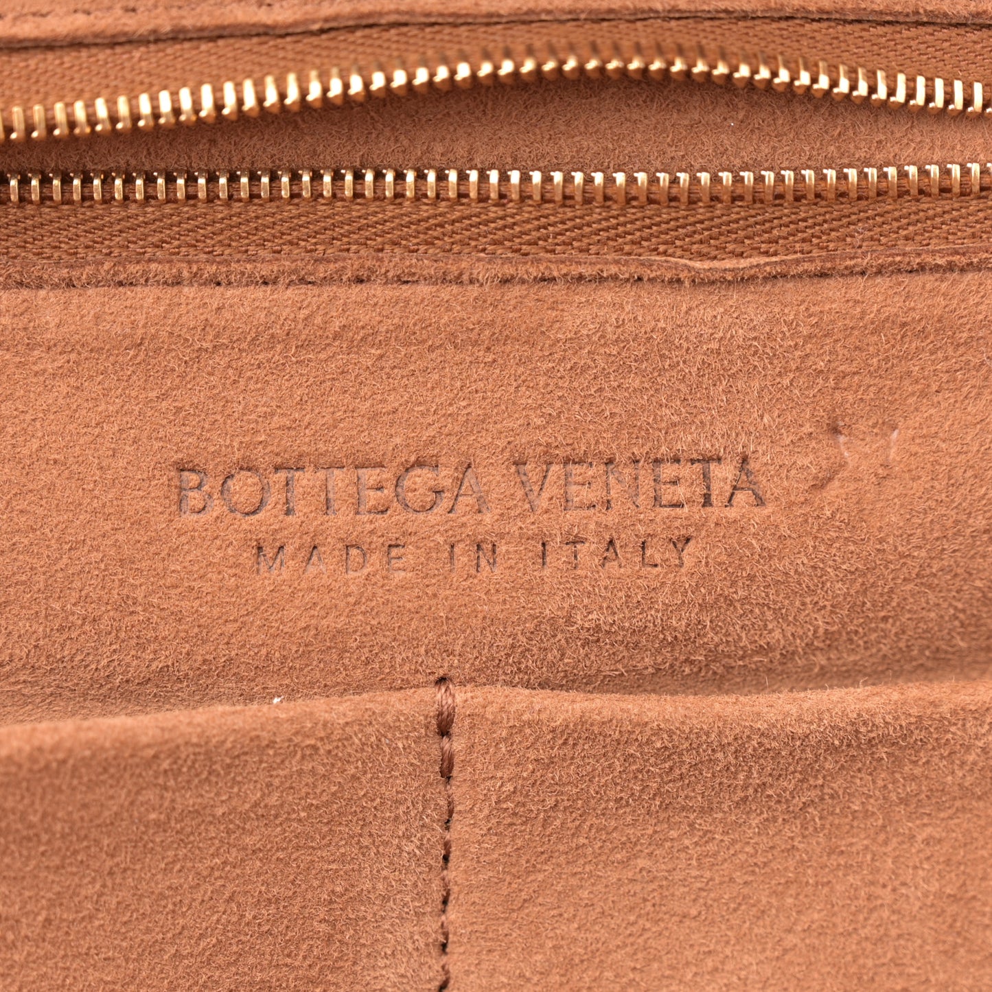 French Calfskin Maxi Intrecciato Medium Arco Caramel