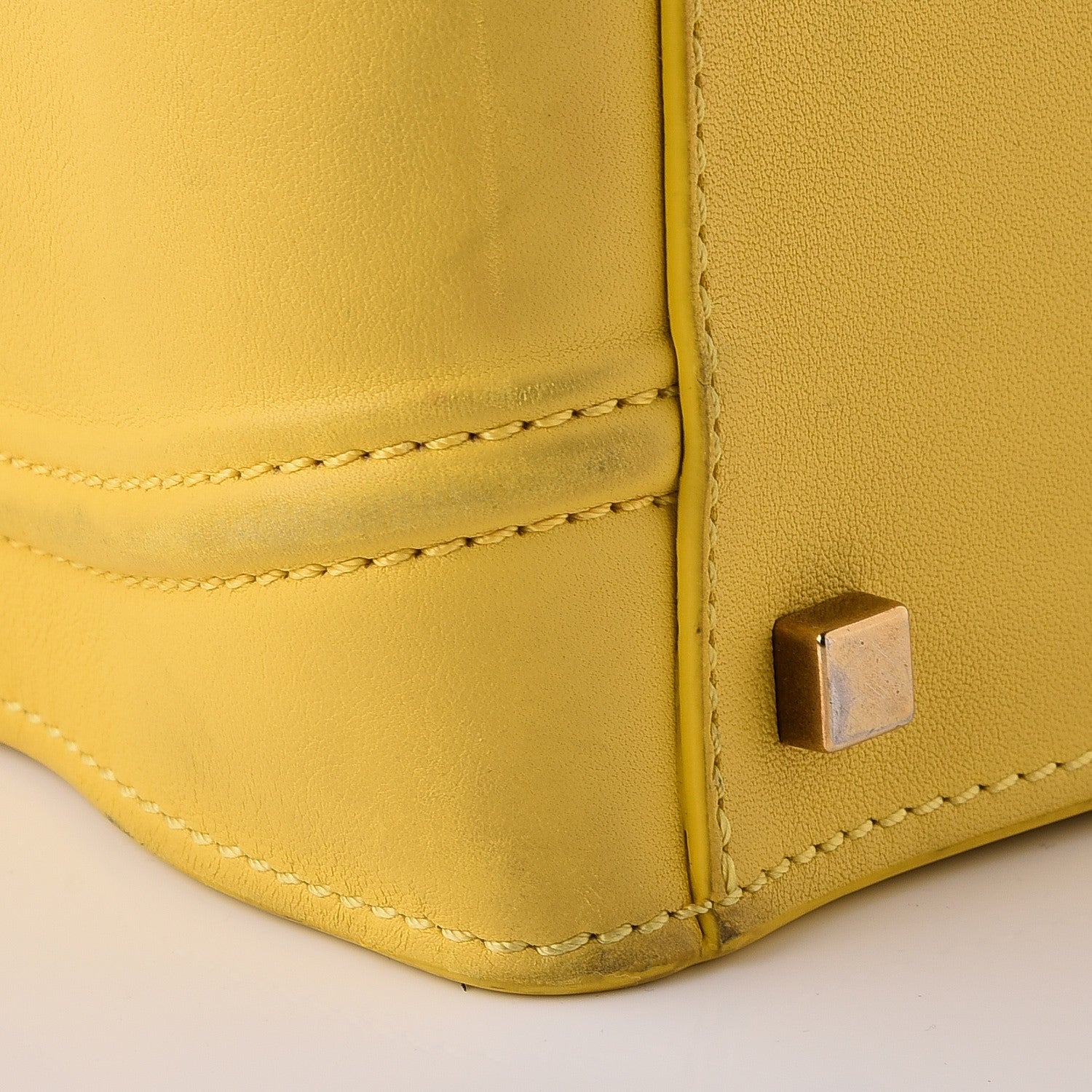 Celine Smooth Calfskin Medium Phantom Luggage Sun Yellow 26 of 27