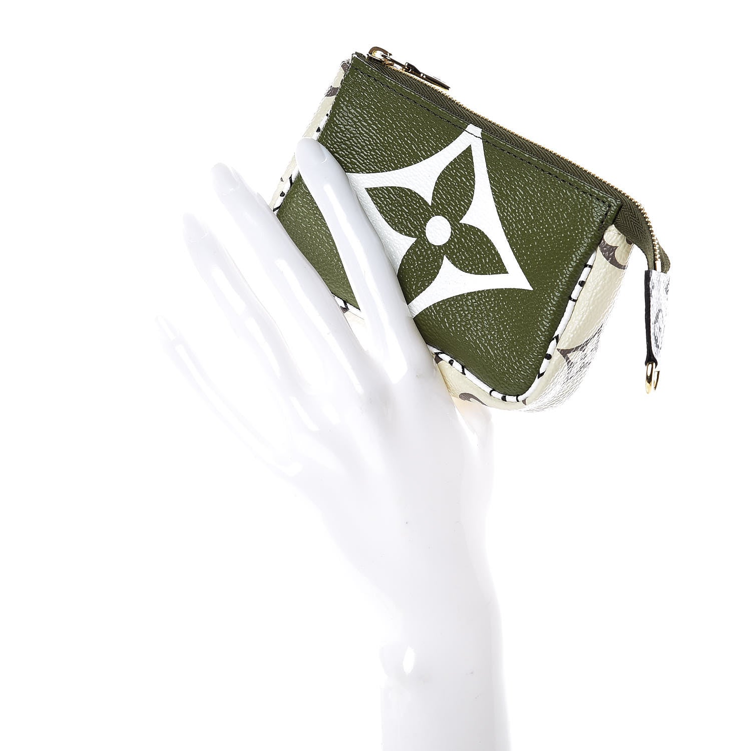 Louis Vuitton Monogram Giant Micro Pochette Accessories Kaki White 2 of 9