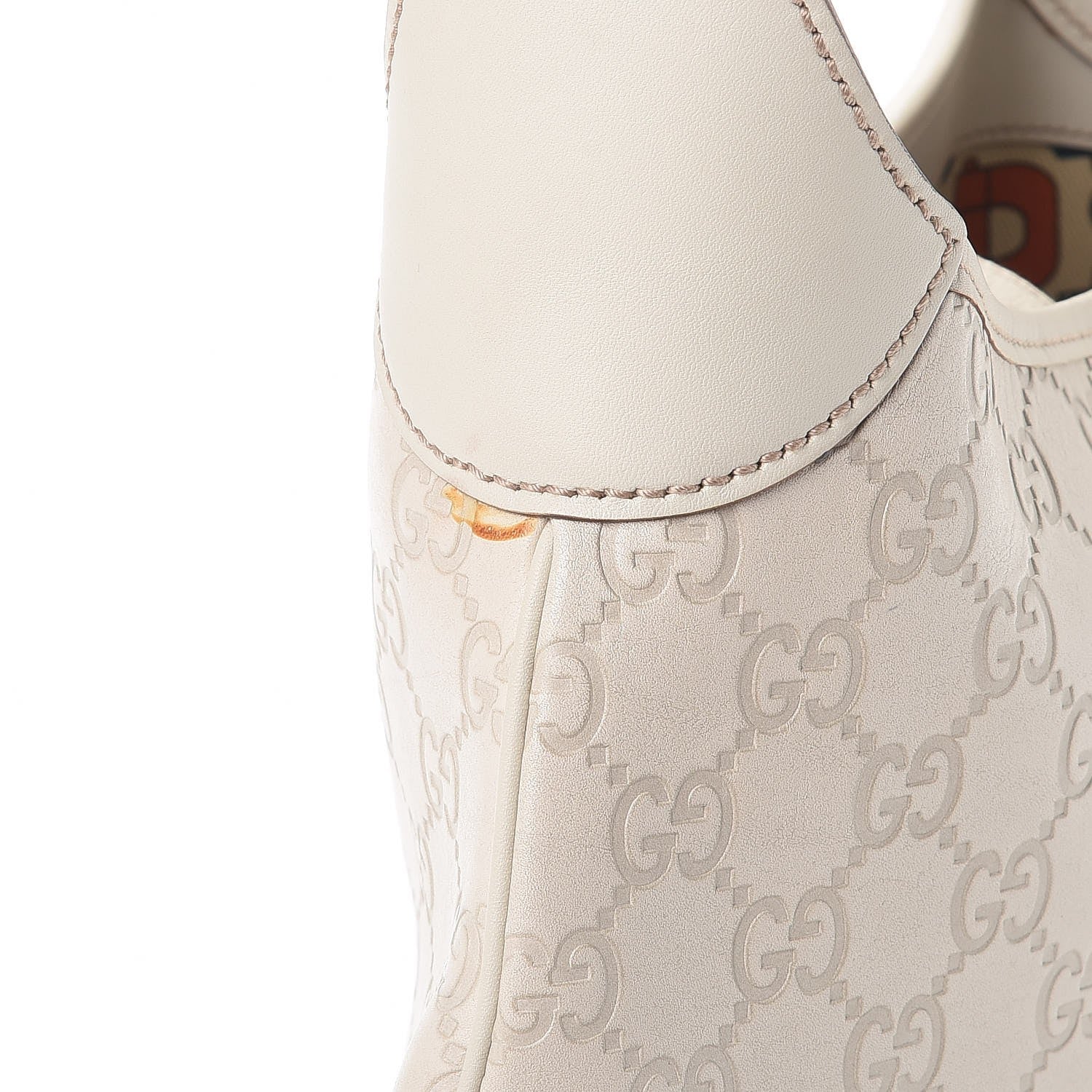Gucci Guccissima Punch Hobo Bag White 12 of 14