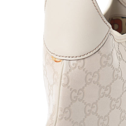 Gucci Guccissima Punch Hobo Bag White 12 of 14