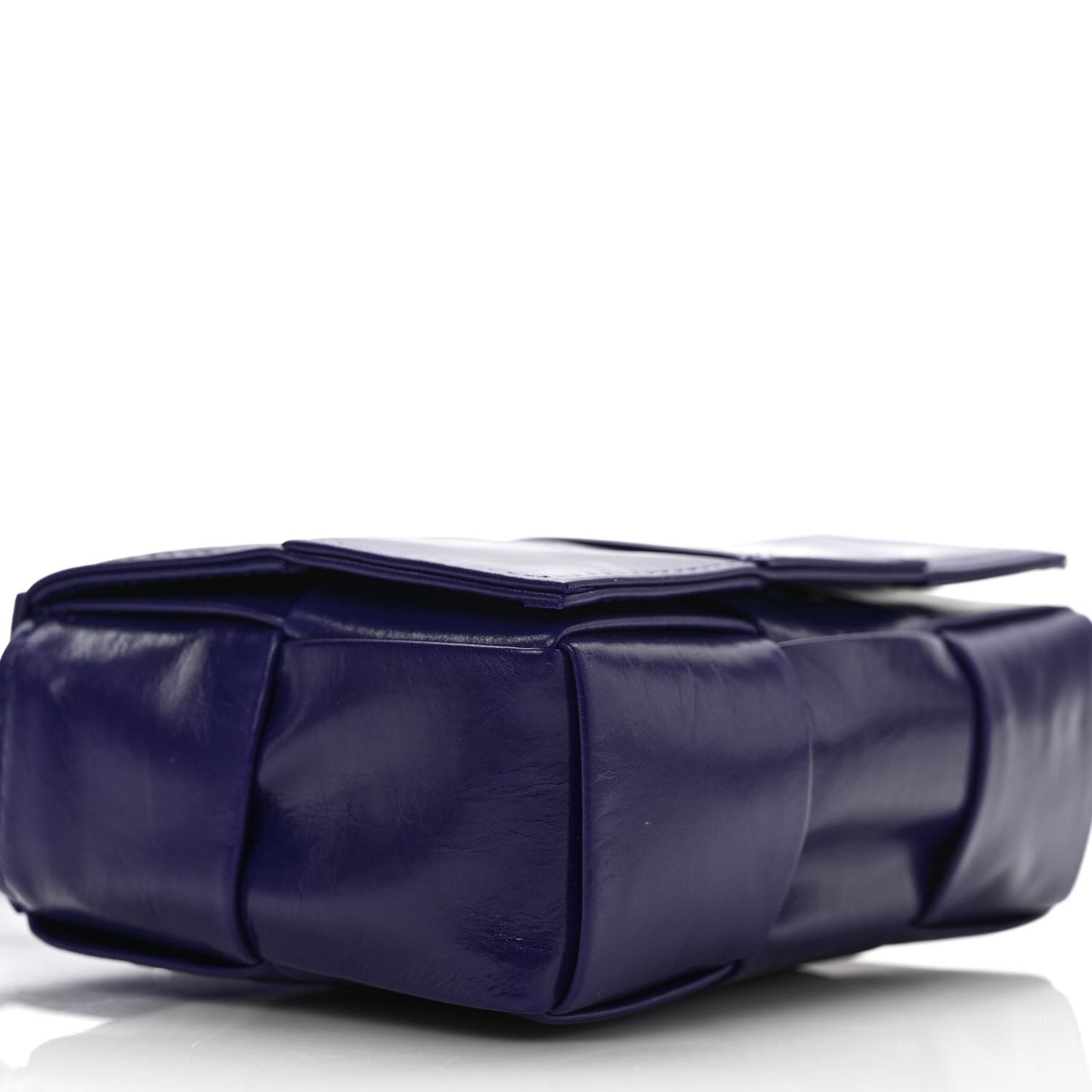Crinkled Lambskin Maxi Intrecciato Extra Mini Cassette Crossbody Bag Unicorn