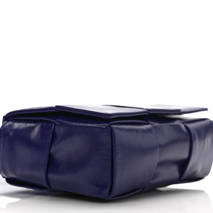 Bottega Veneta Crinkled Lambskin Maxi Intrecciato Extra Mini Cassette Crossbody Bag Unicorn 7 of 8