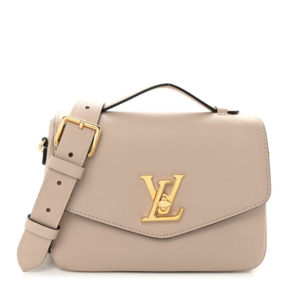 Louis Vuitton Grained Calfskin Lockme Oxford Greige 1 of 9