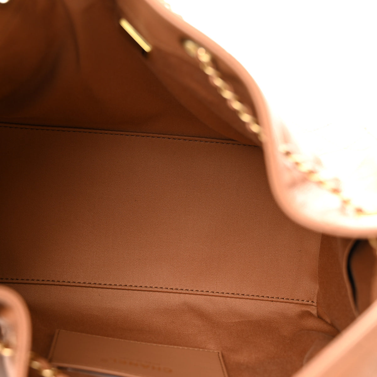 Caviar Quilted Small Chanel 25 Handbag Brown