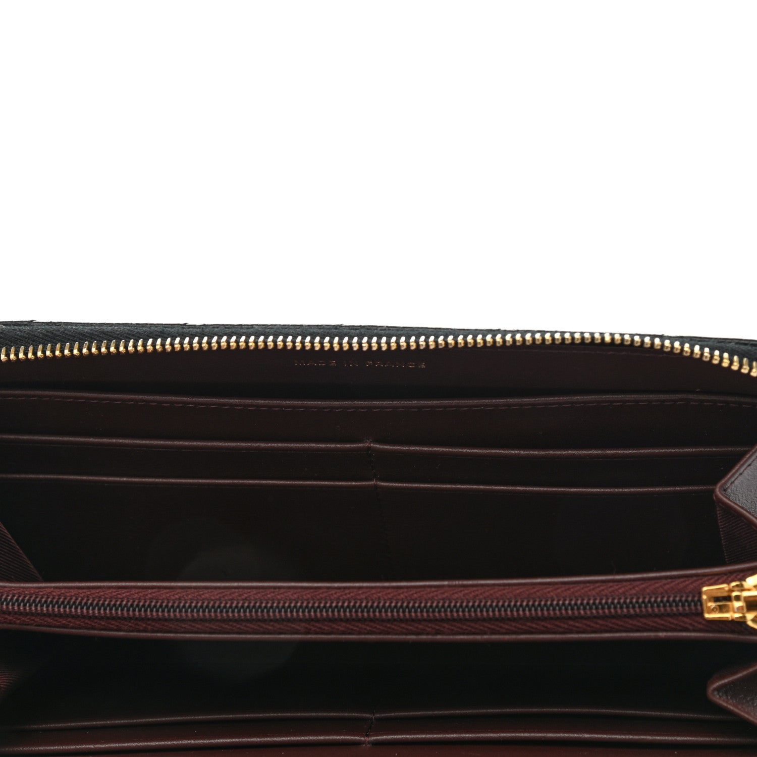 Chanel Caviar Quilted Large Gusset Zip Around Wallet Black 12 of 14
